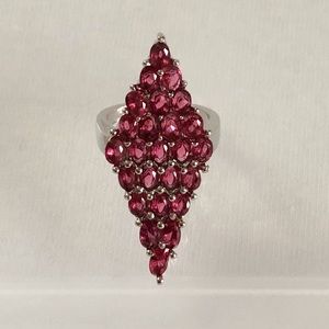 Silver Rubellite Ring